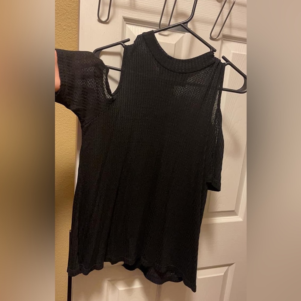 Off Shoulder Black Top